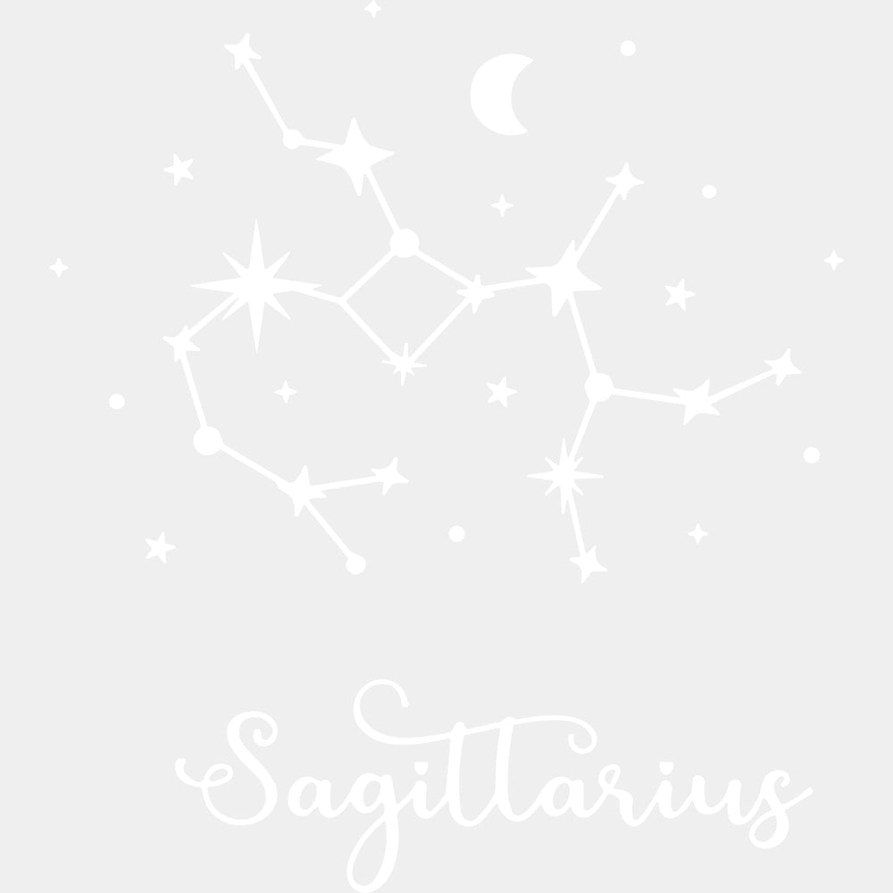 Sagittarius Constellations - Zodiacs & Horoscopes DTF Transfers - Adult Unisex - S & M (10’’) / Light Color Design (See