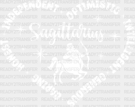 Sagittarius Heart Design - Zodiacs & Horoscopes Dtf Heat Transfer Adult Unisex S M (10’’) /