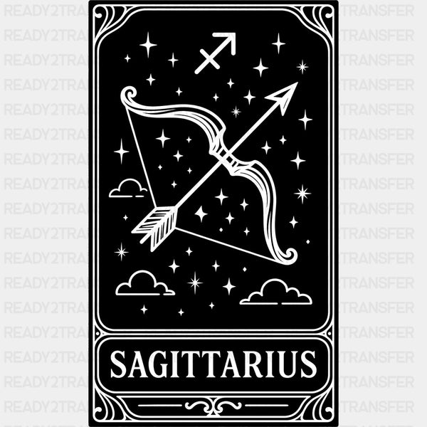 Sagittarius Tarot Card - Zodiacs & Horoscopes DTF Transfers