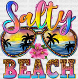 Salty Beach Summer Design Dtf Transfer
