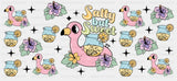 Salty But Sweet Lemonade - Summer Cup Wrap UV Sticker Permanent UV DTF Decal