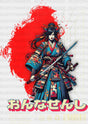 Samurai Girl - Anime Dtf Heat Transfer