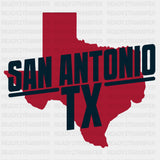 San Antonio TX - States & Cities DTF Transfer ready2transfer