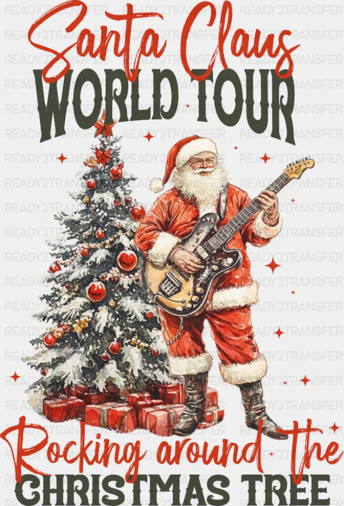 Santa Claus World Tour - Christmas DTF Transfer