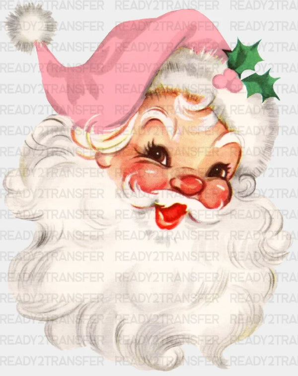 SANTA HAT PINK DTF Transfer