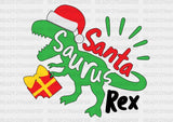 Santa Saurus Rex Dtf Transfer