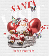 Santa Visit DCMBR WRLD TOUR - Christmas DTF Transfer