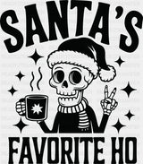Santa's Favorite Ho - Christmas DTF Transfer ready2transfer Dark Color Design (See Imaging)