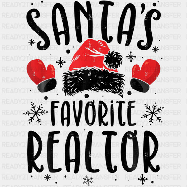 Santa's Favorite Realtor - Realtor DTF Transfers