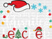 Santas Favorite Teacher DTF Transfer ready2transfer White