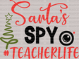 Santa's Spy DTF Transfer - ready2transfer