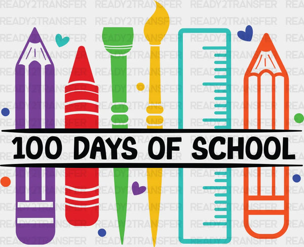 School Item 100 Days Of School DTF Transfer
