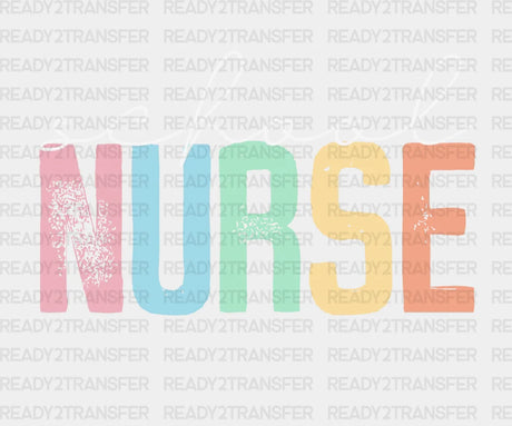 School Nurse Colorful Dtf Transfer