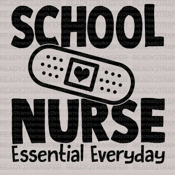 School Nurse Essential Everyday DTF Transfer