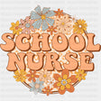 School Nurse, Flowers - School Nurse DTF Transfers ready2transfer