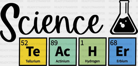 Science Teacher Dtf Heat Transfer