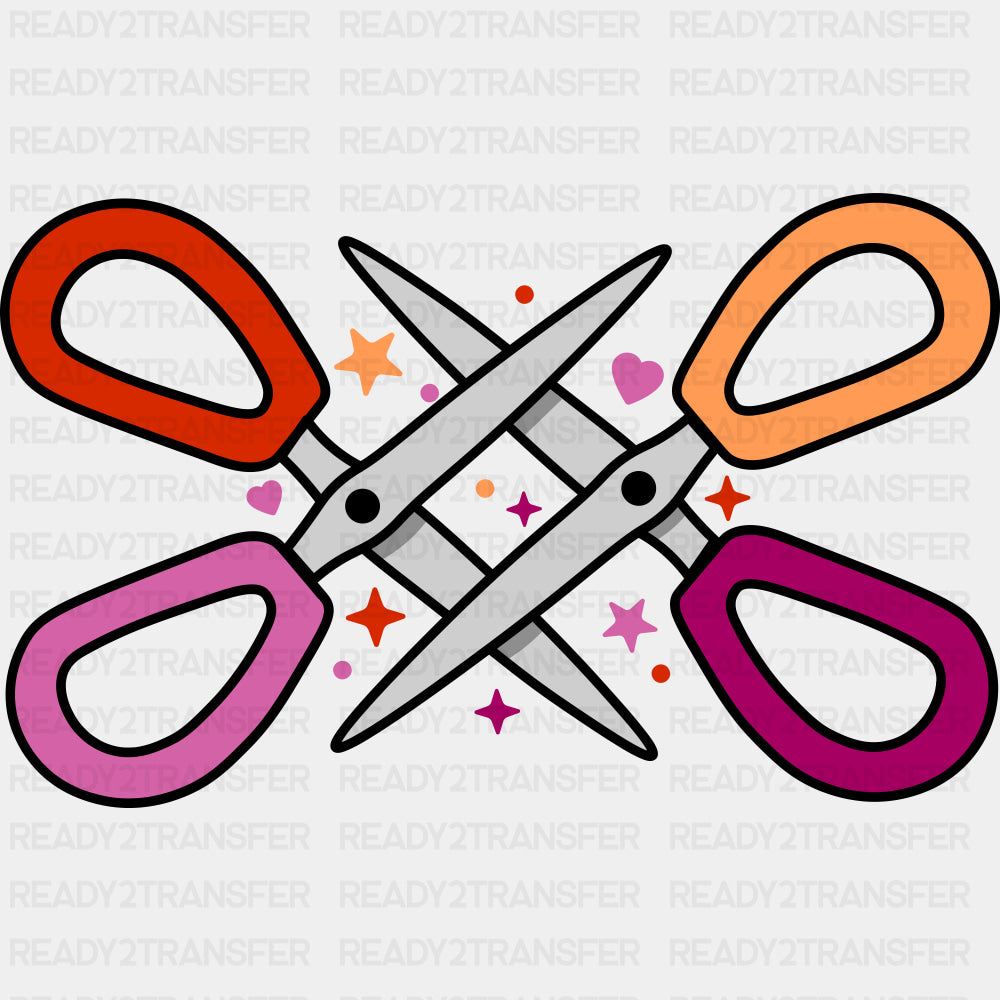 Scissors - Lesbian DTF Transfers ready2transfer