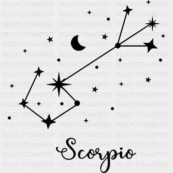 Scorpio Constellations - Zodiacs & Horoscopes DTF Transfers