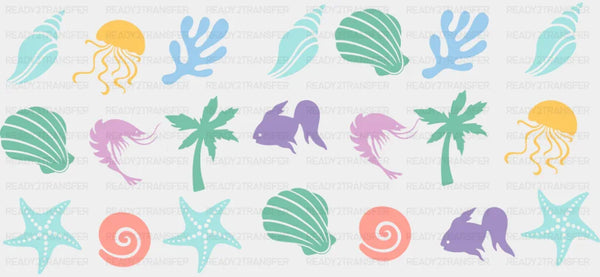 Sea Life - Summer Cup Wrap UV Sticker Permanent UV DTF Decal