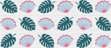 Sea Shells & Leaves - General Cup Wrap UV Sticker Permanent UV DTF Decal