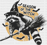 Season Of The Witch - Halloween DTF Transfer Adult Unisex - S & M (10’’) / Dark Color Design (See Imaging)