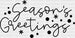 Seasons Greetings DTF Transfer ready2transfer Black