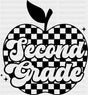 Second Grade B&W - Back To School DTF Transfer ready2transfer Dark Color Design (See Imaging)