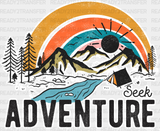 Seek Adventure - Outdoor Dtf Heat Transfer Adult Unisex S & M (10’) / White