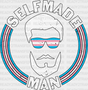 Self Made Man - Transgender Iron On Dtf Transfer Adult Unisex S & M (10’’) / Dark Color Design