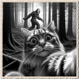 Selfie With Sasquatch - Cats DTF Transfer