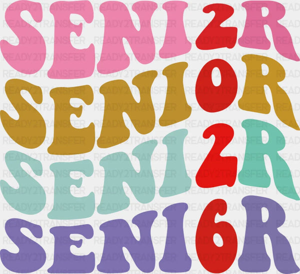 Senior 2025 Vertical Design - Graduation DTF Transfer