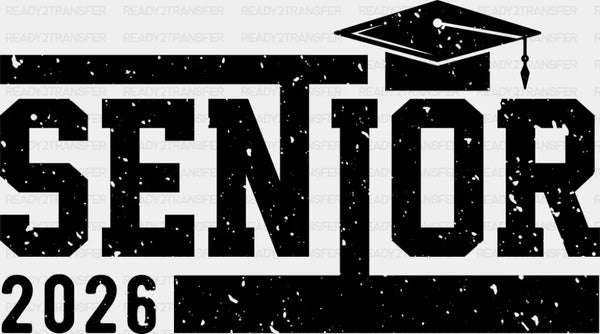 Senior 2026 B&W Design - Graduation DTF Transfer