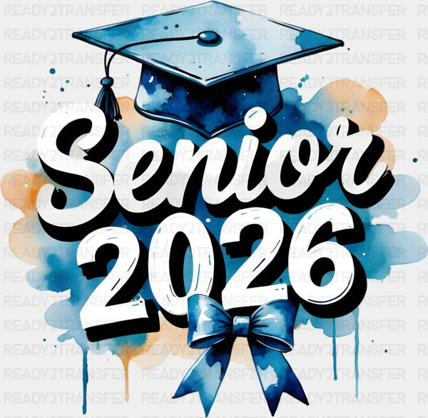 Senior 2026 Blue Cloud - Graduation DTF Transfer