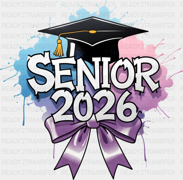 Senior 2026 Blue & Purple - Graduation DTF Transfer