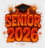 Senior 2026 Fire - Graduation DTF Transfer