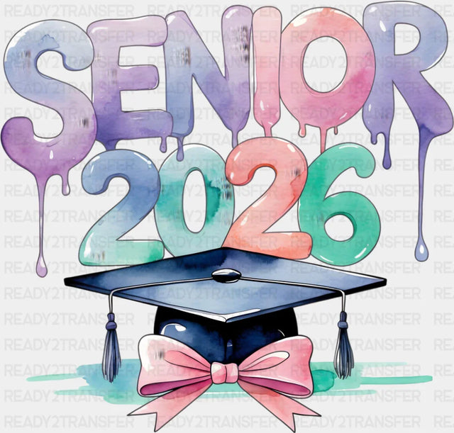 Senior 2026 Pastel Colors - Graduation DTF Transfer