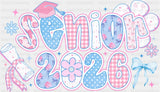 Senior 2026 Pink & Blue - Graduation DTF Transfer