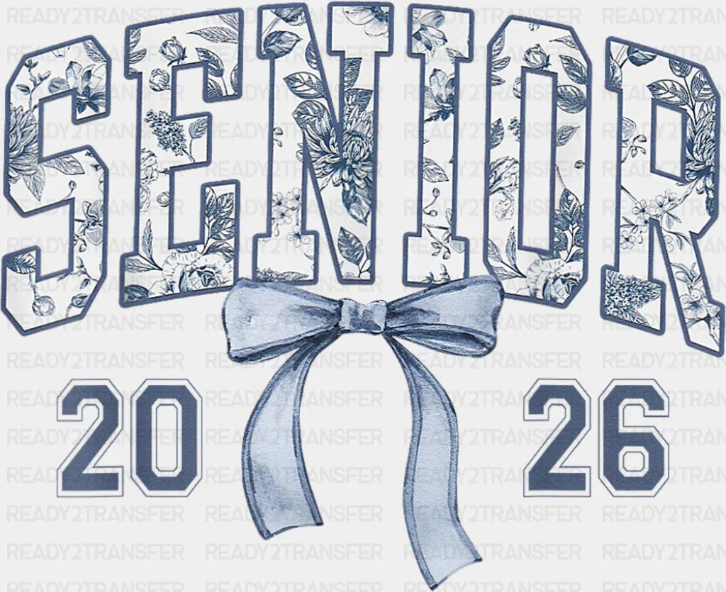 Senior 2026 Porcelain - Graduation DTF Transfer