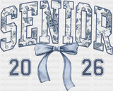 Senior 2026 Porcelain - Graduation DTF Transfer