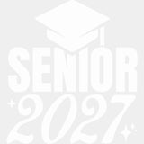 Senior 2027 B&W - Senior DTF Transfers - Adult Unisex - S & M (10’’) / Light Color Design (See Imaging)