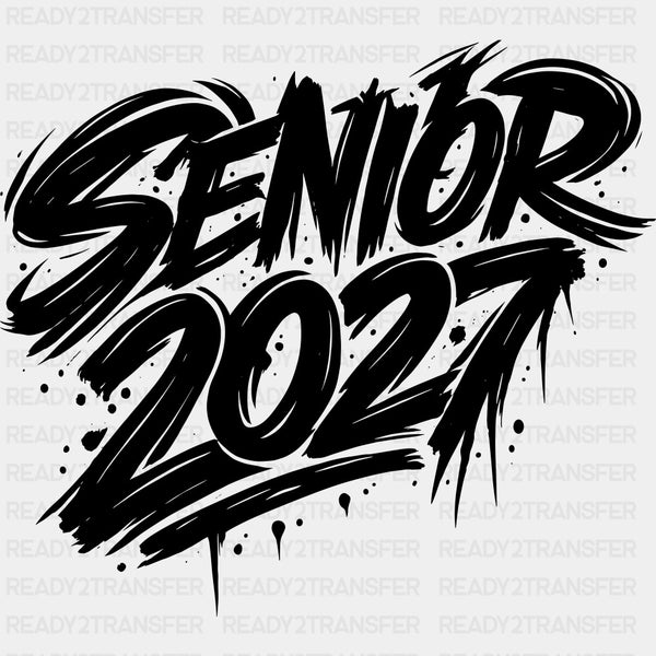 Senior 2027 B&W Graffiti - Senior DTF Transfers