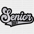 Senior 2027 Embroidery Style - Senior DTF Transfers