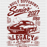 Senior 2027 Red Car - Senior DTF Transfers