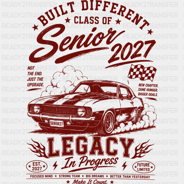 Senior 2027 Red Car - Senior DTF Transfers