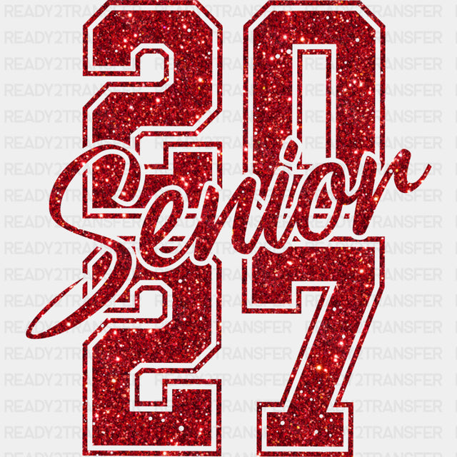Senior 2027 Red Sequin - Senior DTF Transfers