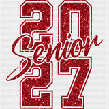 Senior 2027 Red Sequin - Senior DTF Transfers