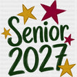 Senior 2027 Yellow & Red Stars - Senior DTF Transfers