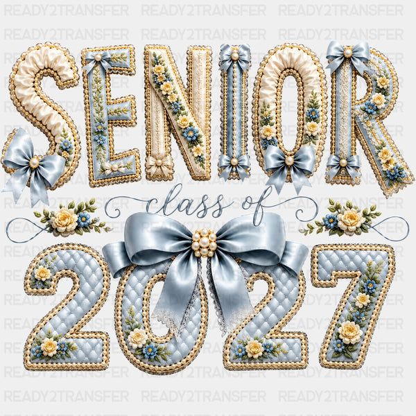 Senior Class Of 2027, Blue Ribbon - Senior DTF Transfers