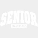 Senior Class Of 2027 Four Colors - Senior DTF Transfers - Adult Unisex - S & M (10’’) / White Color Design (See Imaging)