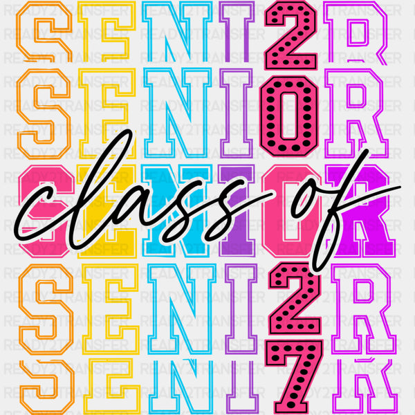 Senior Class Of 2027, Vibrant - Senior DTF Transfers